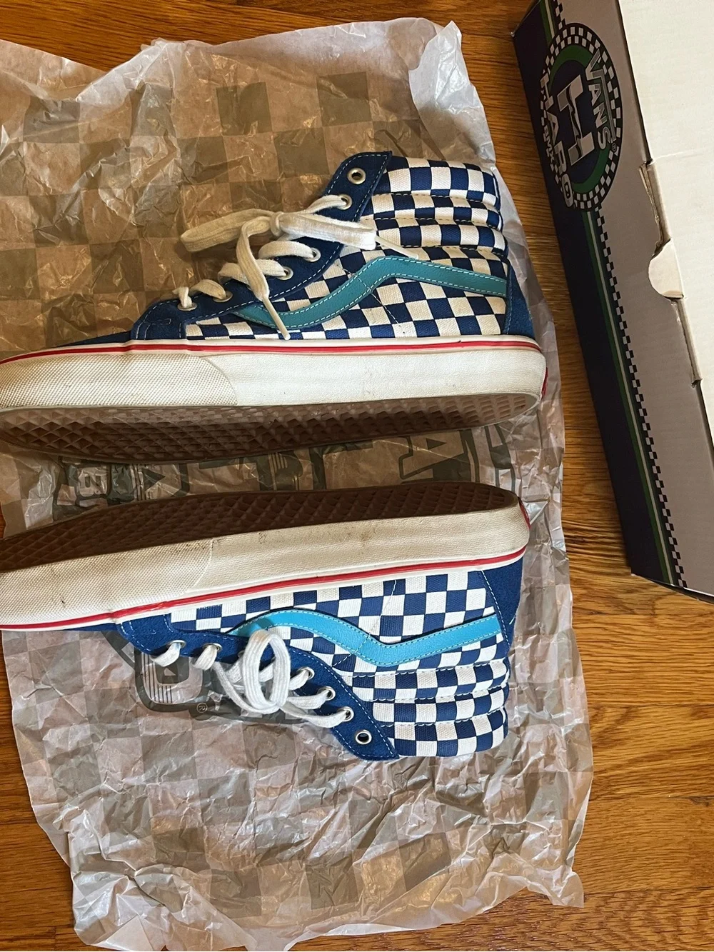 Vans Haro SK- 8 HI Freestyler Blue Reissue Men’s size 10 Rare Read